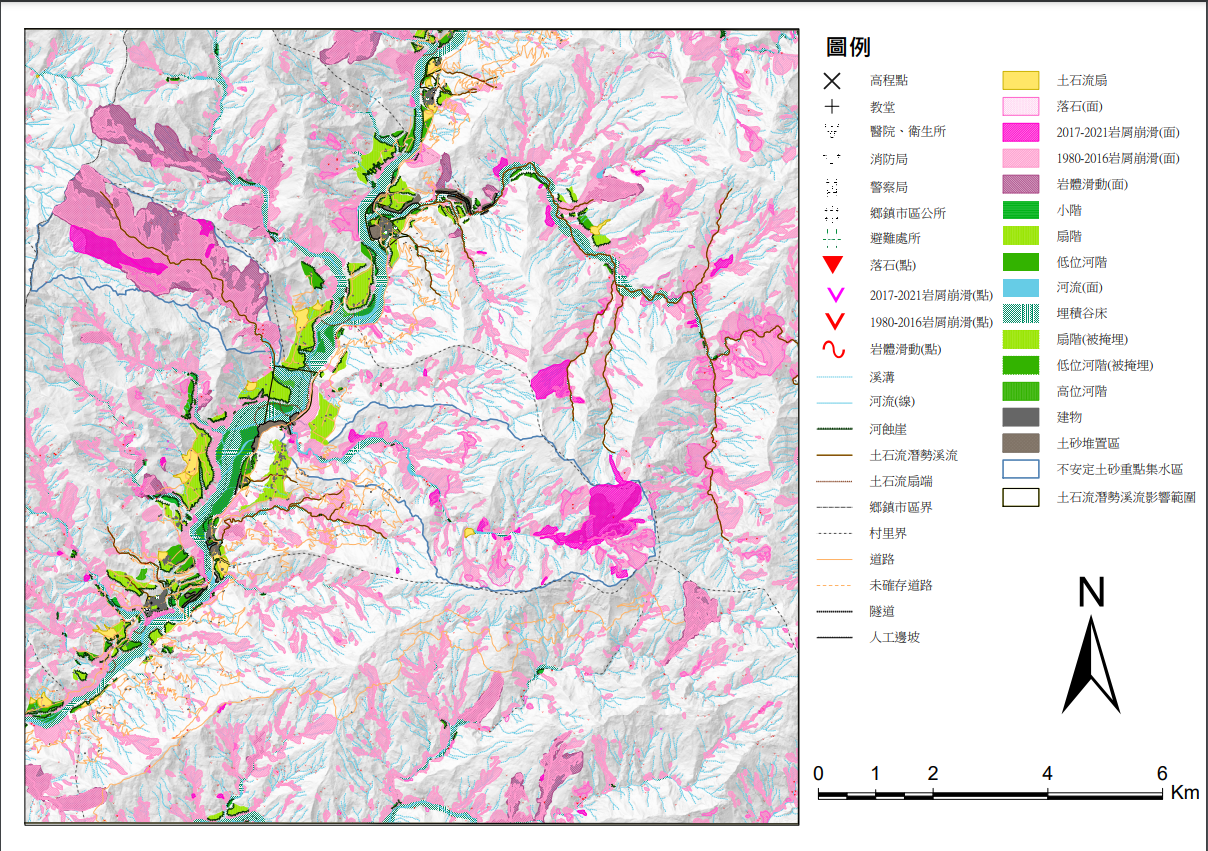 桃源圖幅-GeospatialPDF地圖示意圖