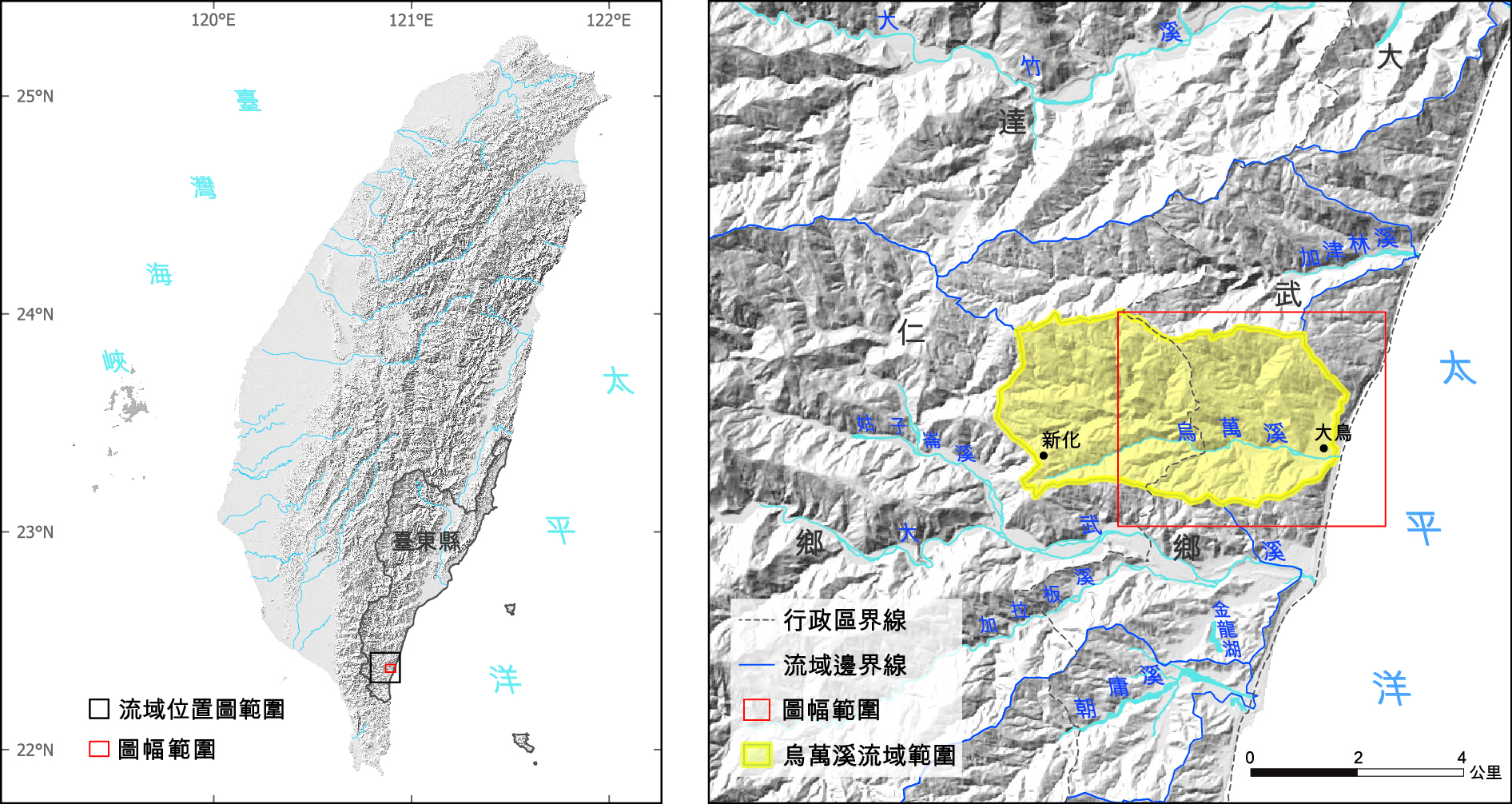 圖一 本圖幅位置